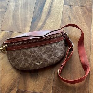 Coach Brown and Tan Crossbody Bag